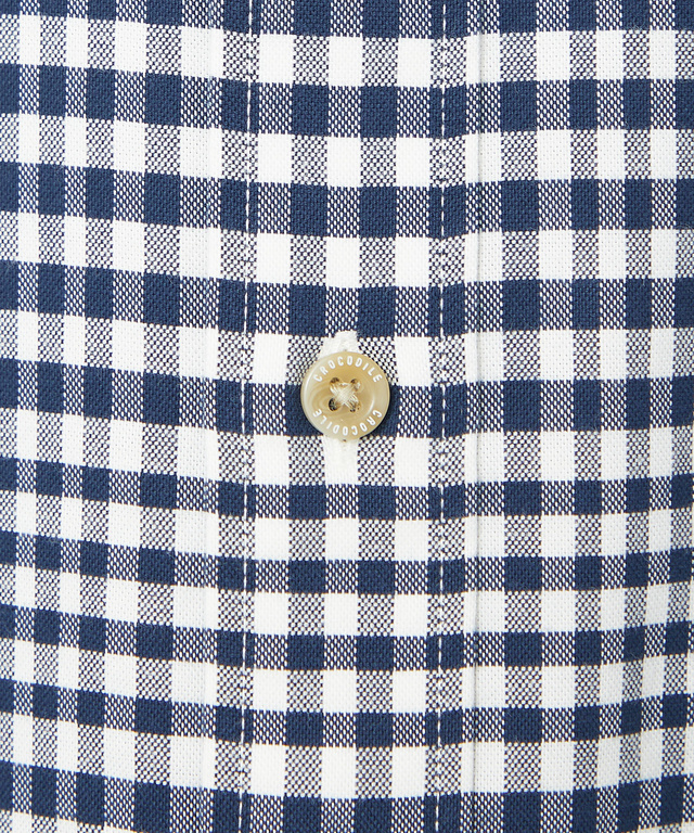 ギンガムチェック柄 レギュラーカラー シャツ