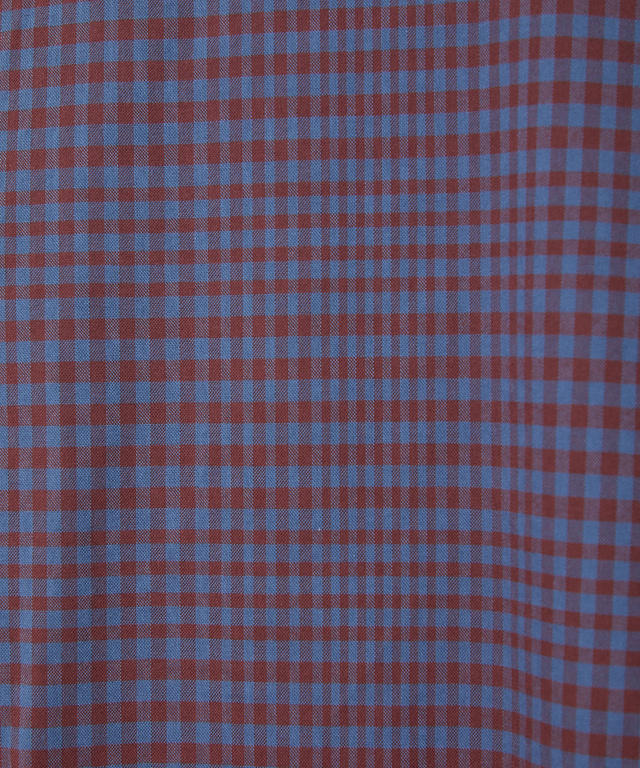 ギンガムチェック柄 レギュラーカラー シャツ