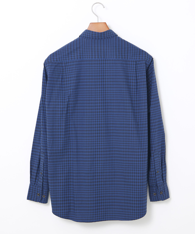 ギンガムチェック柄 レギュラーカラー シャツ