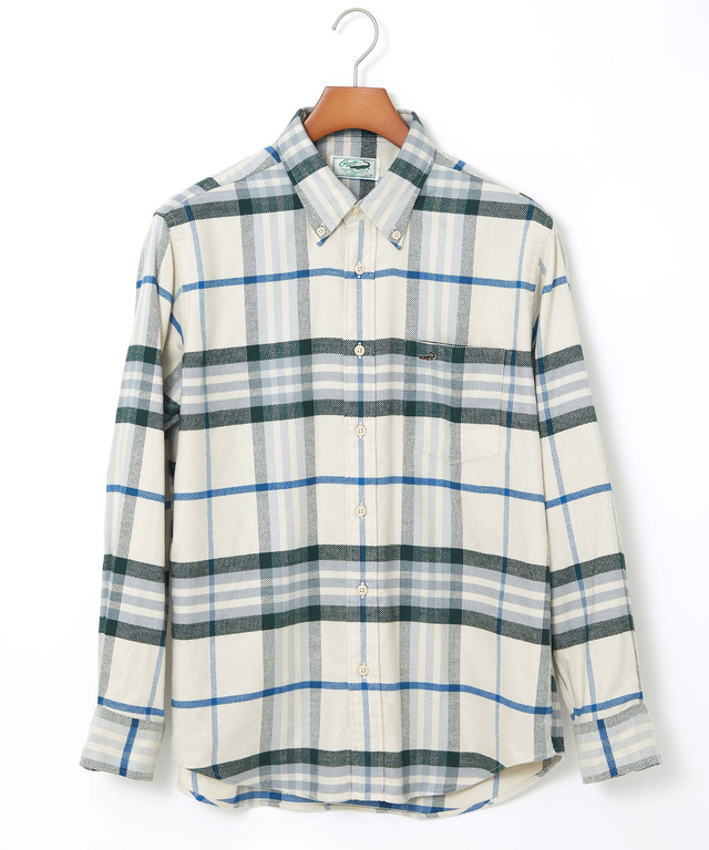 チェック柄 ボタンダウン シャツ