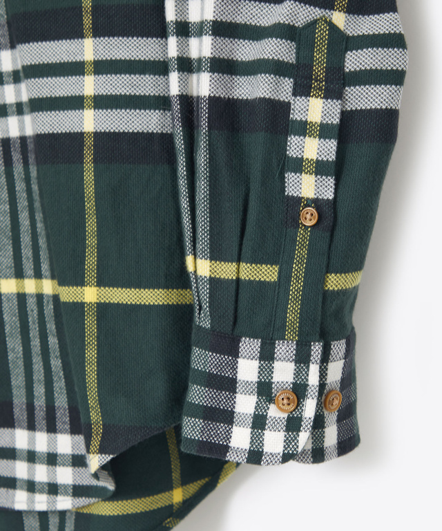 チェック柄 ボタンダウン シャツ
