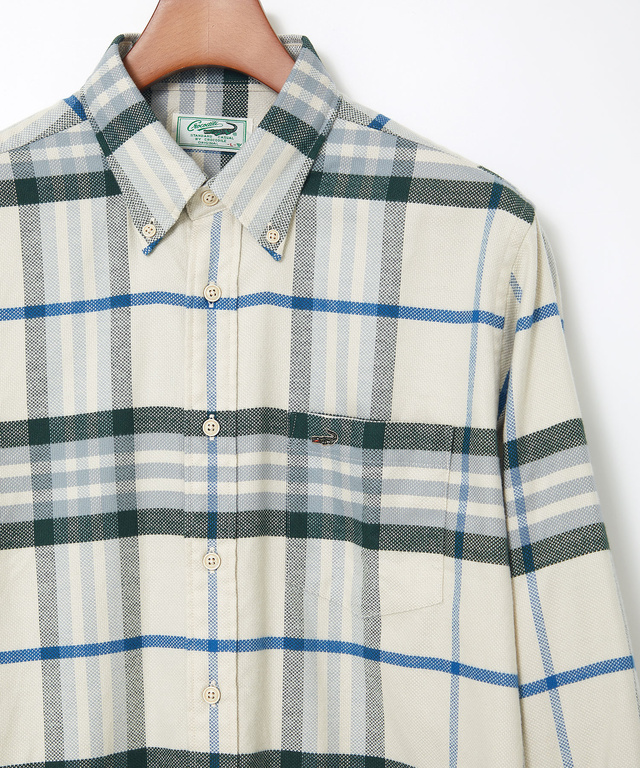 チェック柄 ボタンダウン シャツ