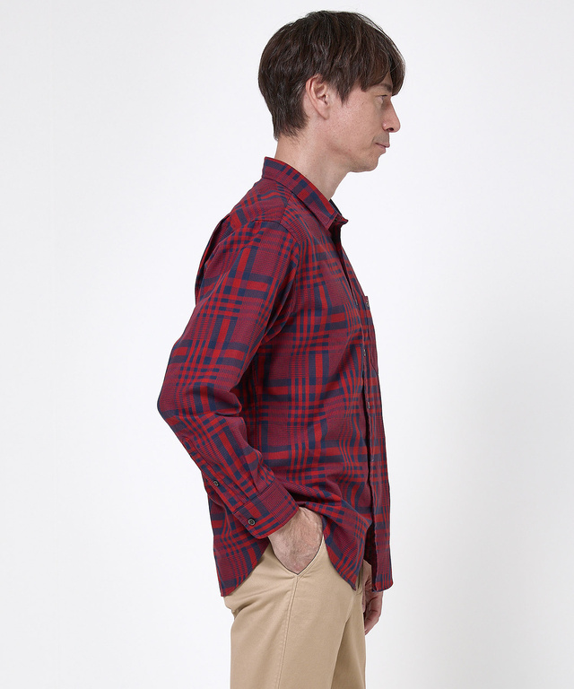 サーモ チェック柄 シャツ