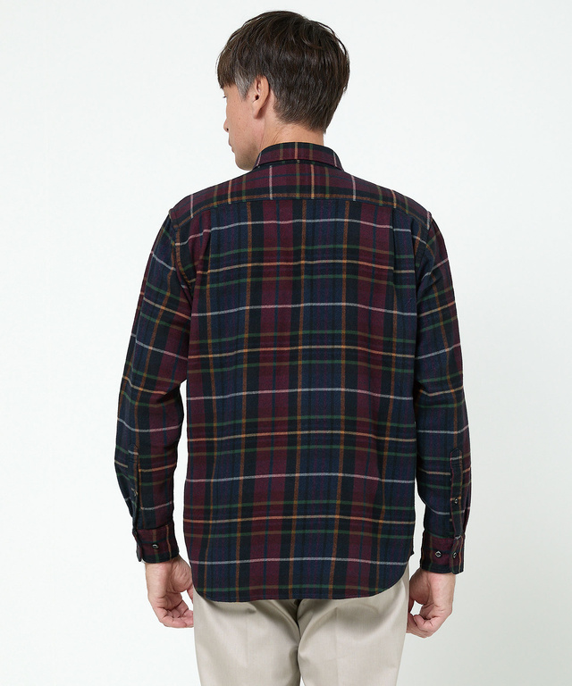 チェック柄 ビエラ生地 シャツ