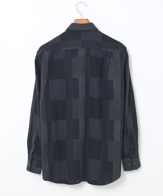 チェック柄 昼夜織り ボタンダウンシャツ