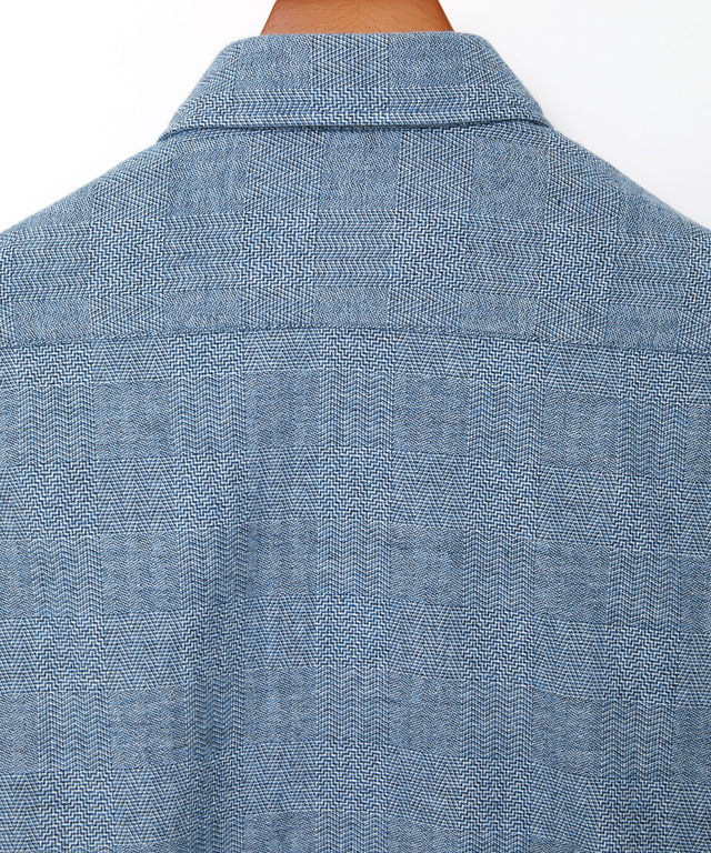 ヘリンボーンチェック ボタンダウン シャツ