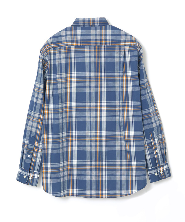 ノンアイロン マドラスチェック シャツ 【シワになりにくい】