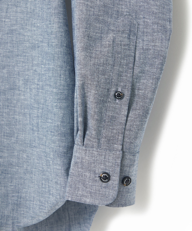 ノンアイロン ダンガリー シャツ【シワになりにくい】