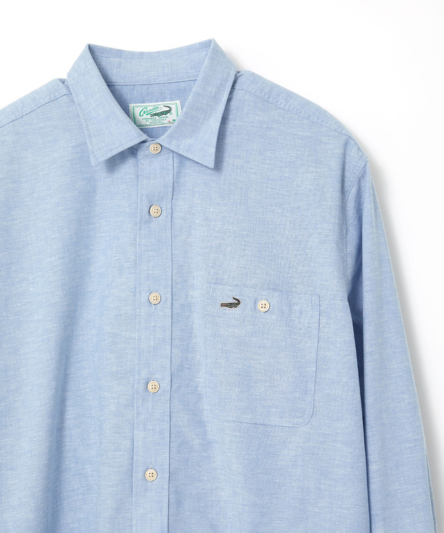 ノンアイロン ダンガリー シャツ【シワになりにくい】