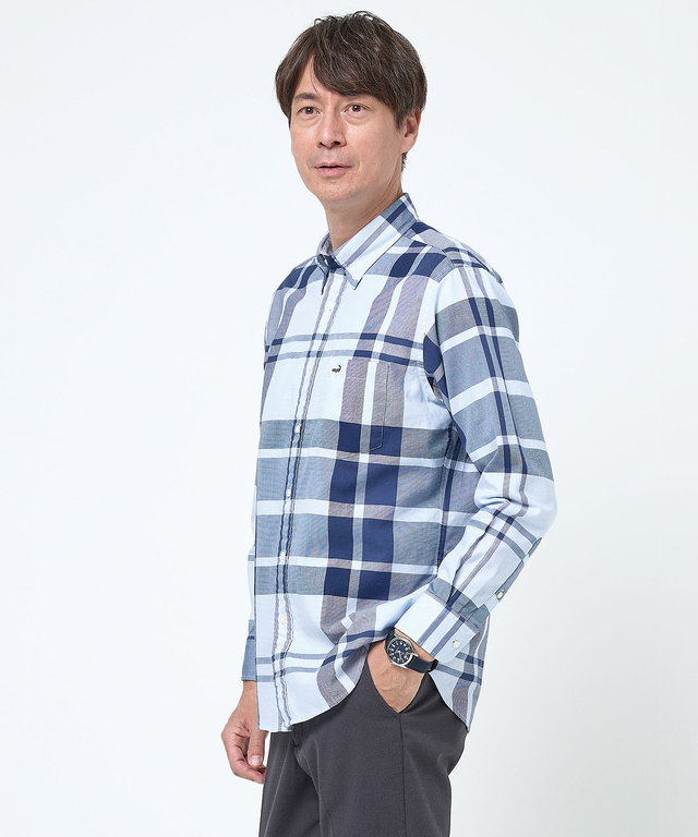 ロイヤルオックス チェック柄 シャツ