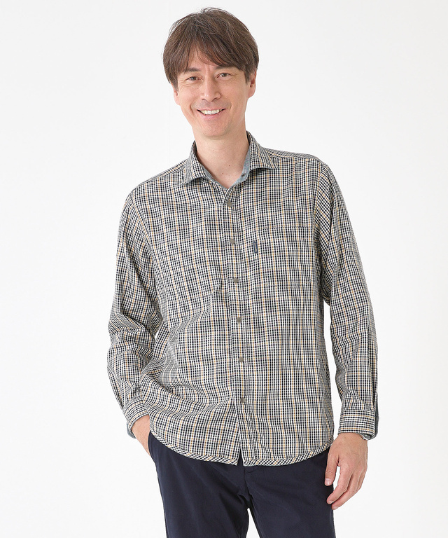 クロコダイルタータン リバーシブル シャツ【吸汗速乾】