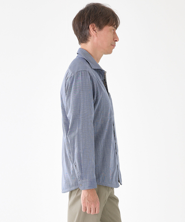 クロコダイルタータン リバーシブル シャツ【吸汗速乾】