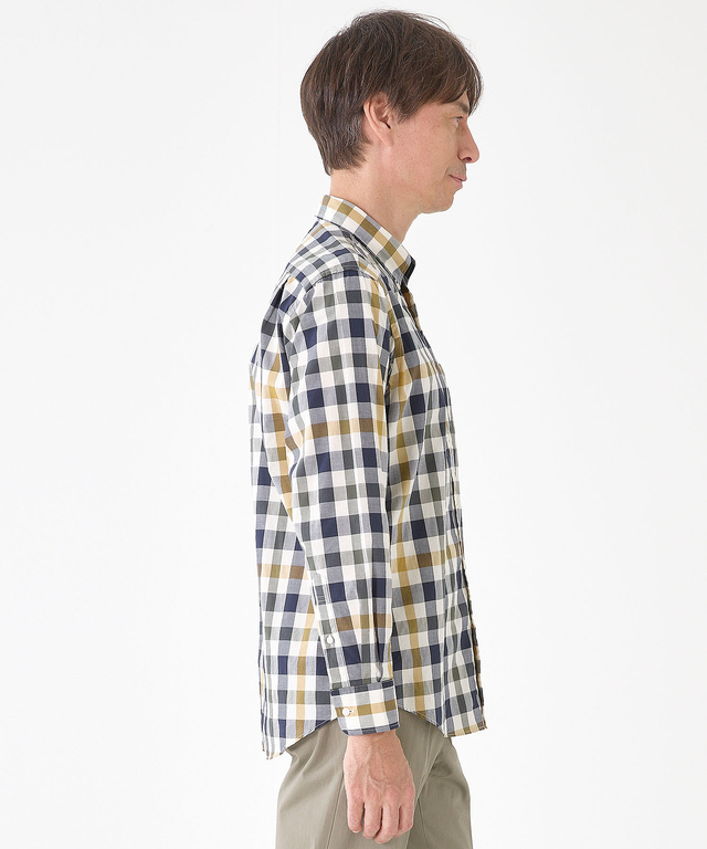 クロコダイルタータン ボタンダウン シャツ