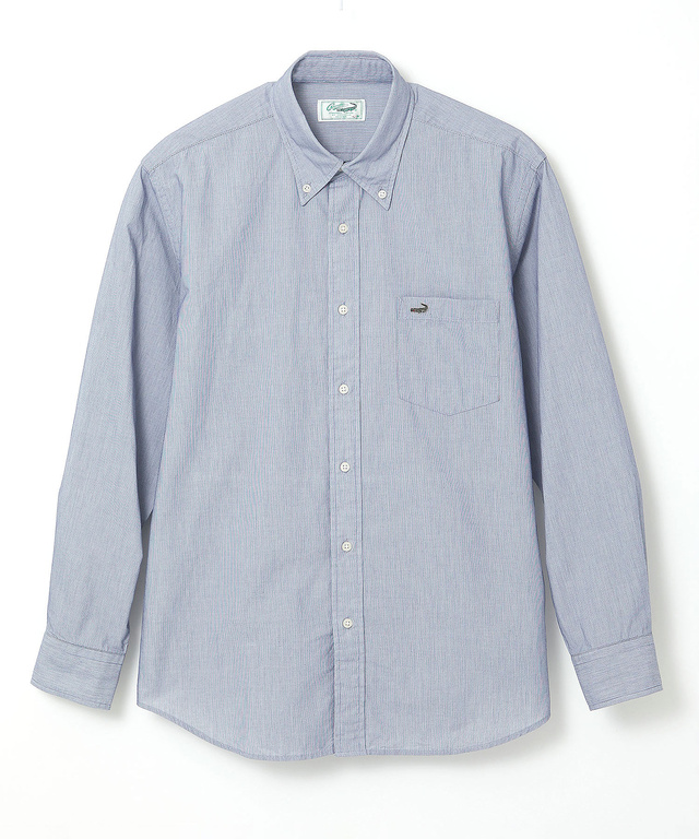 マイクロコードレーン ボタンダウン シャツ【UV加工】【吸汗速乾】