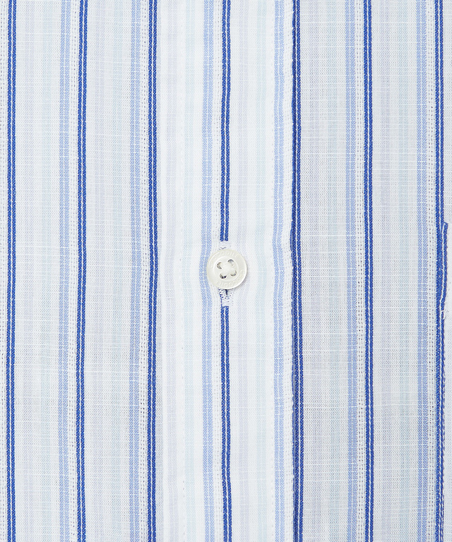 サッカー ストライプ ボタンダウン シャツ 【日本製生地】【接触冷感】