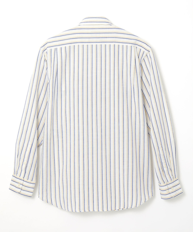 サッカー ストライプ ボタンダウン シャツ 【日本製生地】【接触冷感】