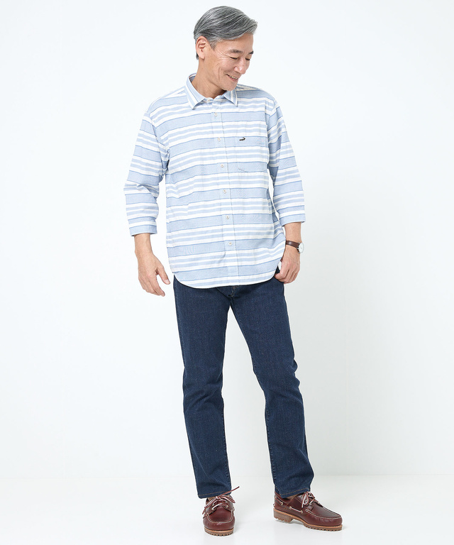 サッカー ボーダー 七分丈 シャツ 【吸汗速乾】