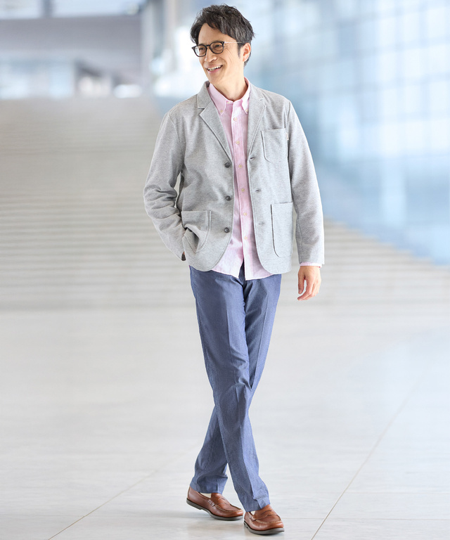 ゼロリネン ストライプ シャツ