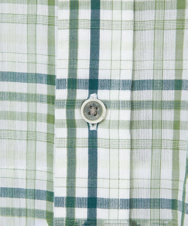 スノーコットン チェック シャツ 【接触冷感】