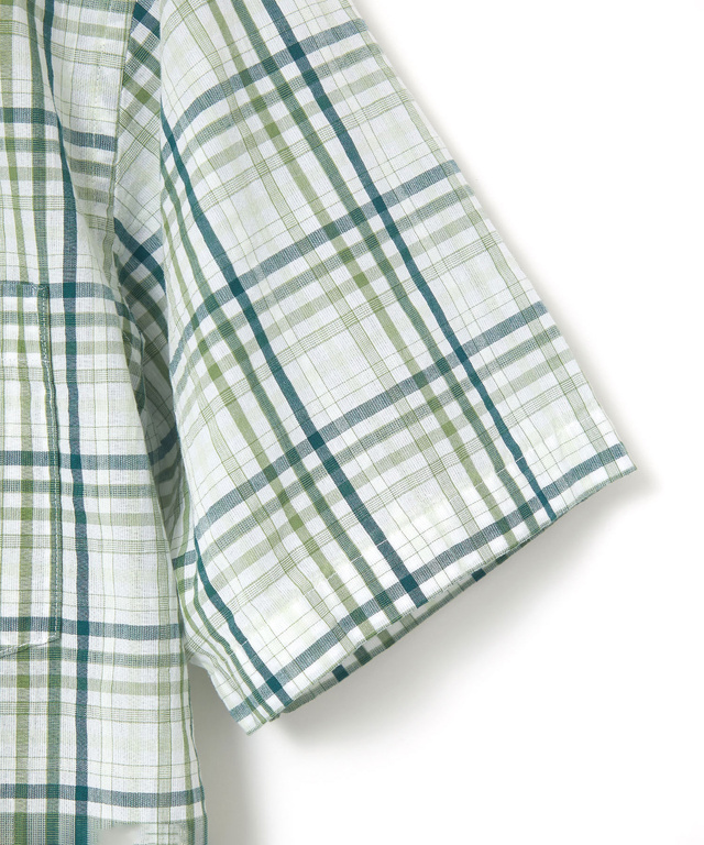 スノーコットン チェック シャツ 【接触冷感】