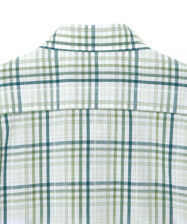 スノーコットン チェック シャツ 【接触冷感】