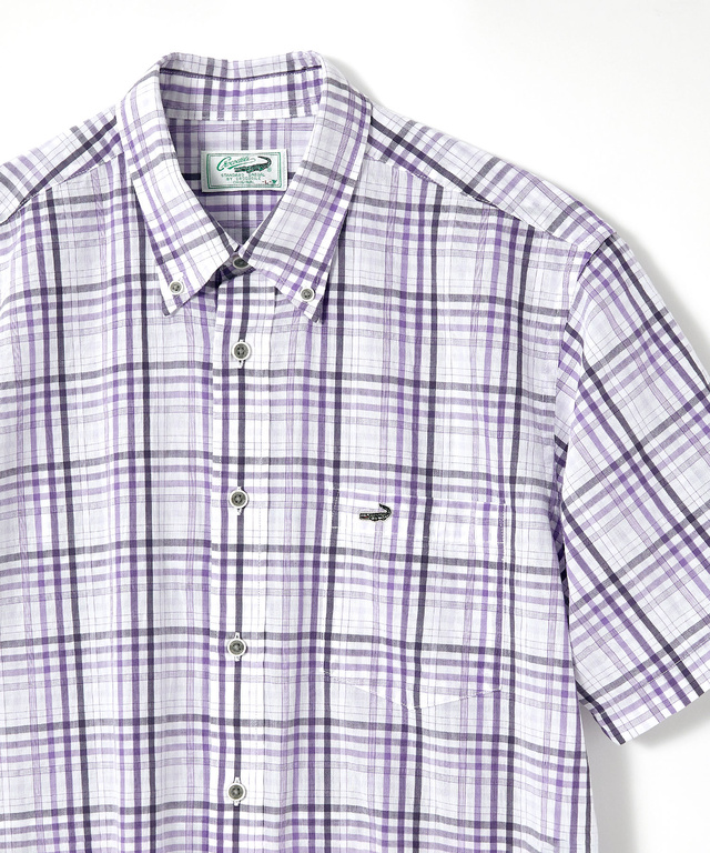 スノーコットン チェック シャツ 【接触冷感】