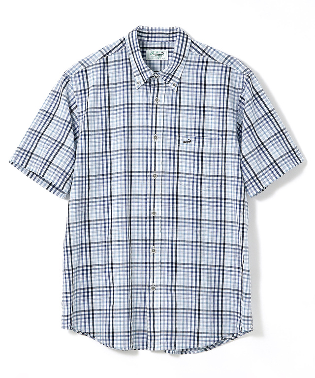 スノーコットン チェック シャツ 【接触冷感】