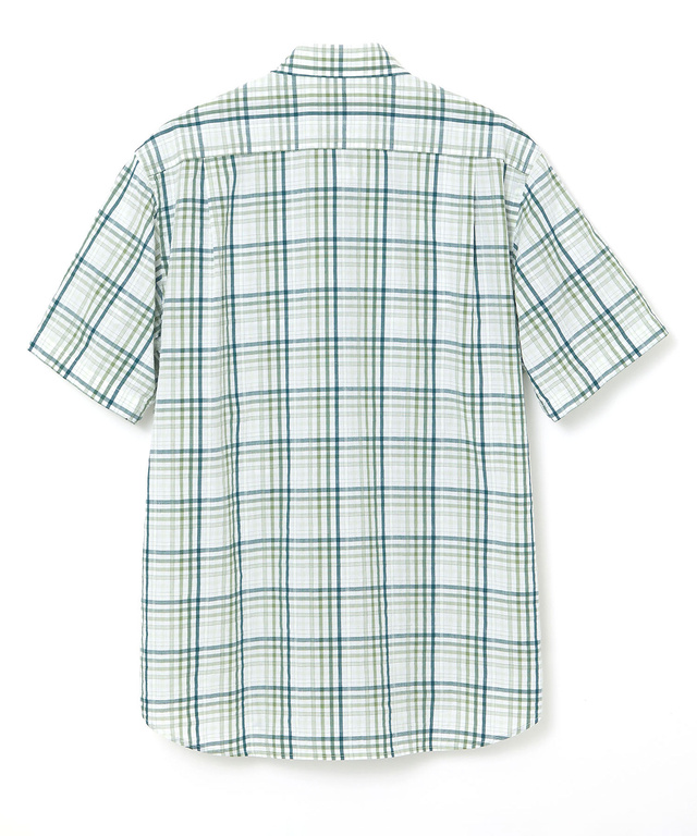 スノーコットン チェック シャツ 【接触冷感】