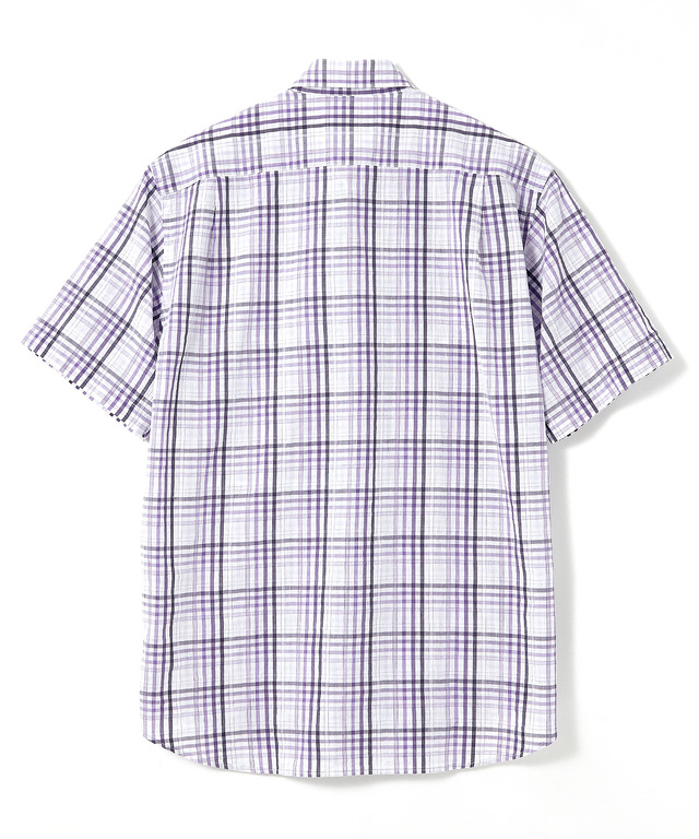 スノーコットン チェック シャツ 【接触冷感】