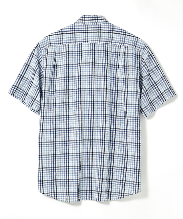 スノーコットン チェック シャツ 【接触冷感】