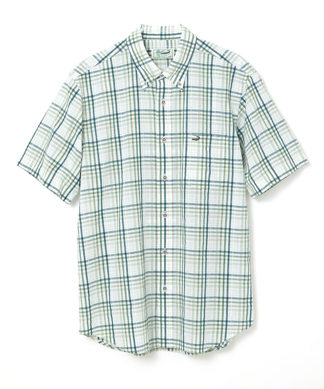 スノーコットン チェック シャツ 【接触冷感】