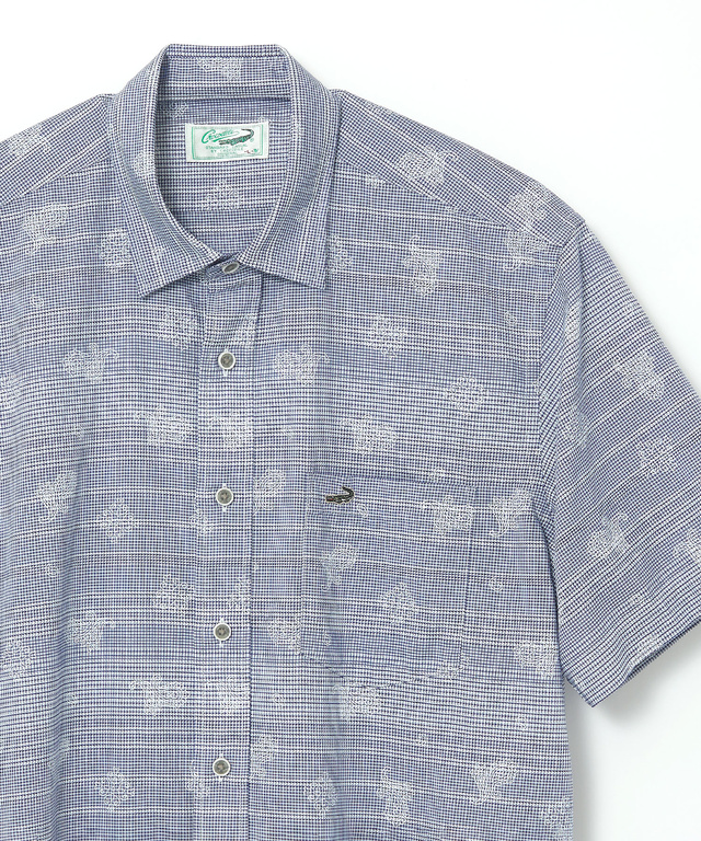 スノーコットン ドビー ボーダー シャツ 【接触冷感】