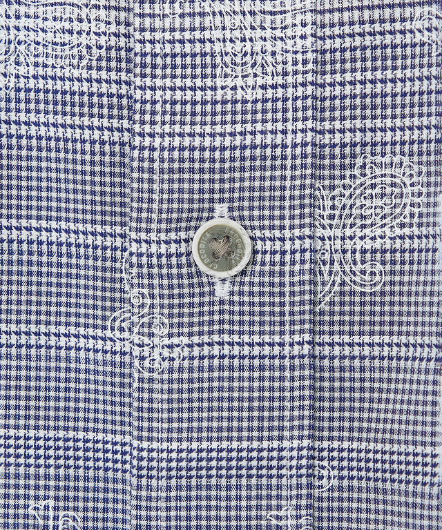 スノーコットン ドビー ボーダー シャツ 【接触冷感】