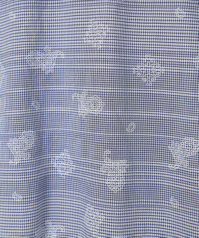 スノーコットン ドビー ボーダー シャツ 【接触冷感】