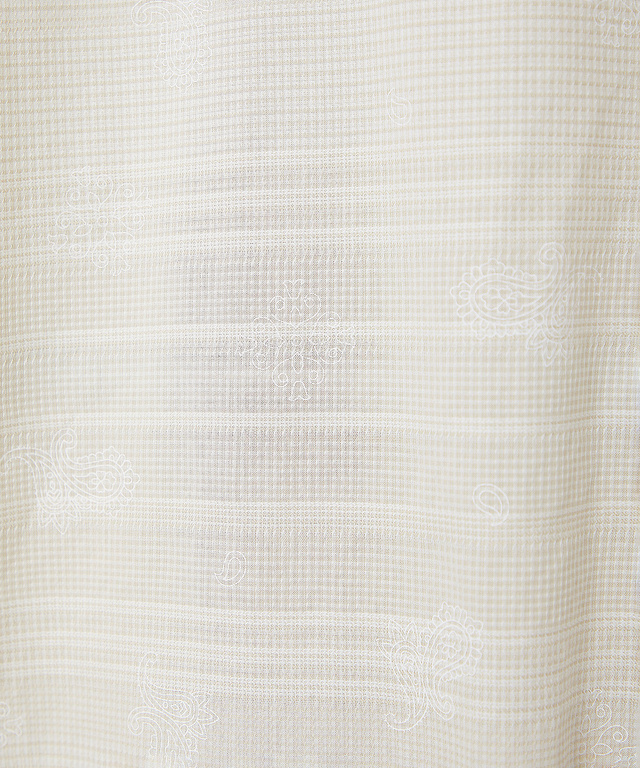 スノーコットン ドビー ボーダー シャツ 【接触冷感】