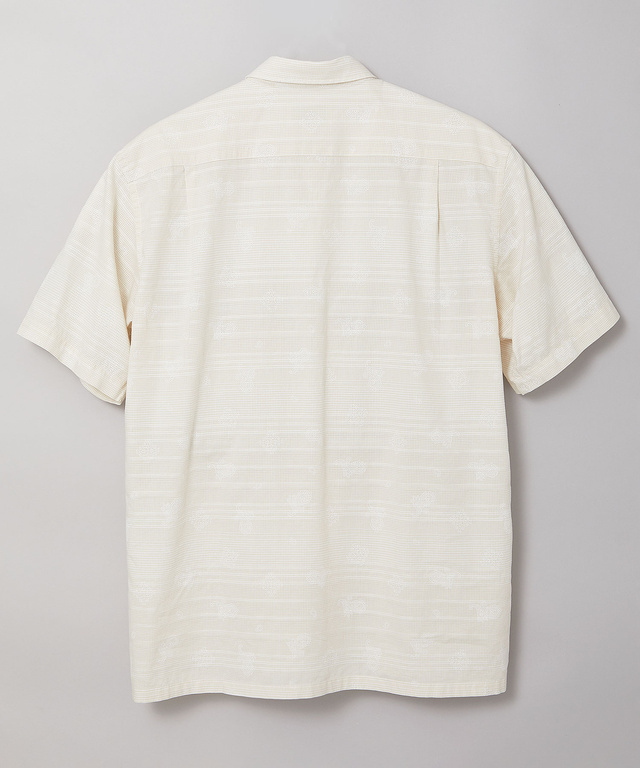 スノーコットン ドビー ボーダー シャツ 【接触冷感】