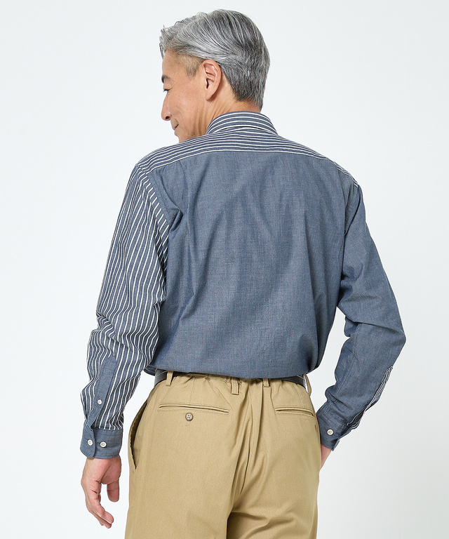 起毛ツイル クレイジーパターン シャツ