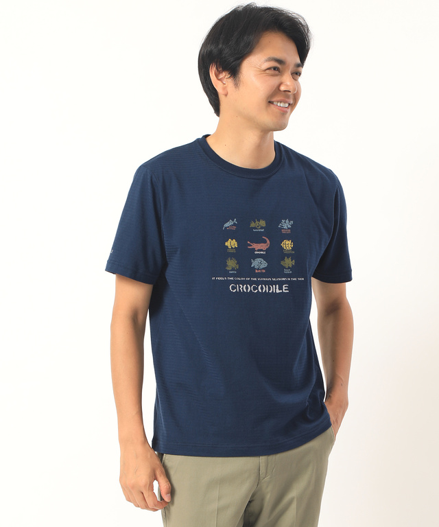 フィッシュプリントTシャツ