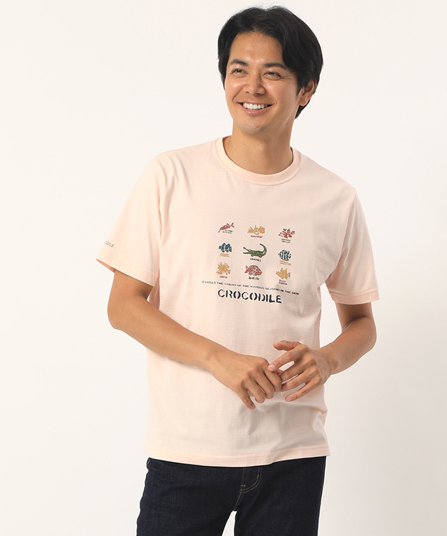 フィッシュプリントTシャツ