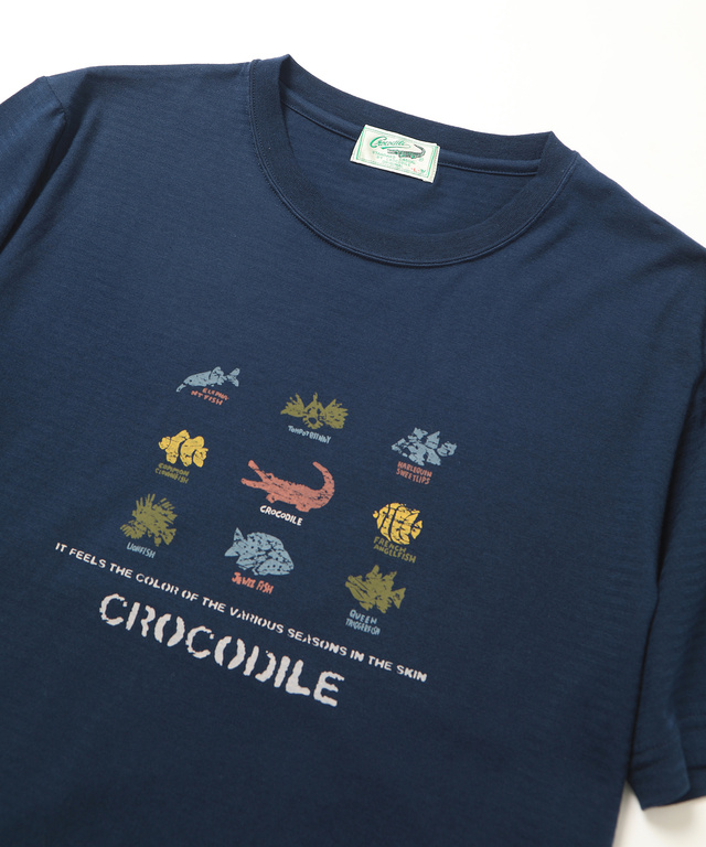 フィッシュプリントTシャツ