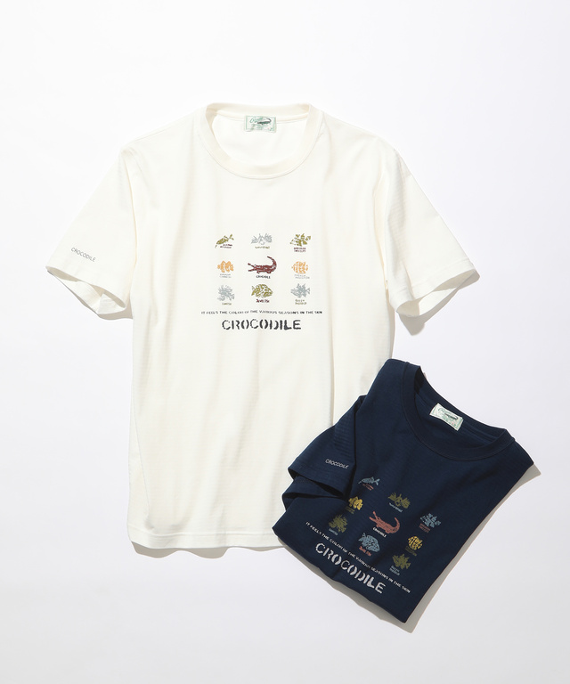 フィッシュプリントTシャツ