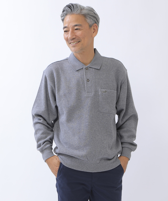 クロコダイル 起毛ポロシャツ【定番商品】