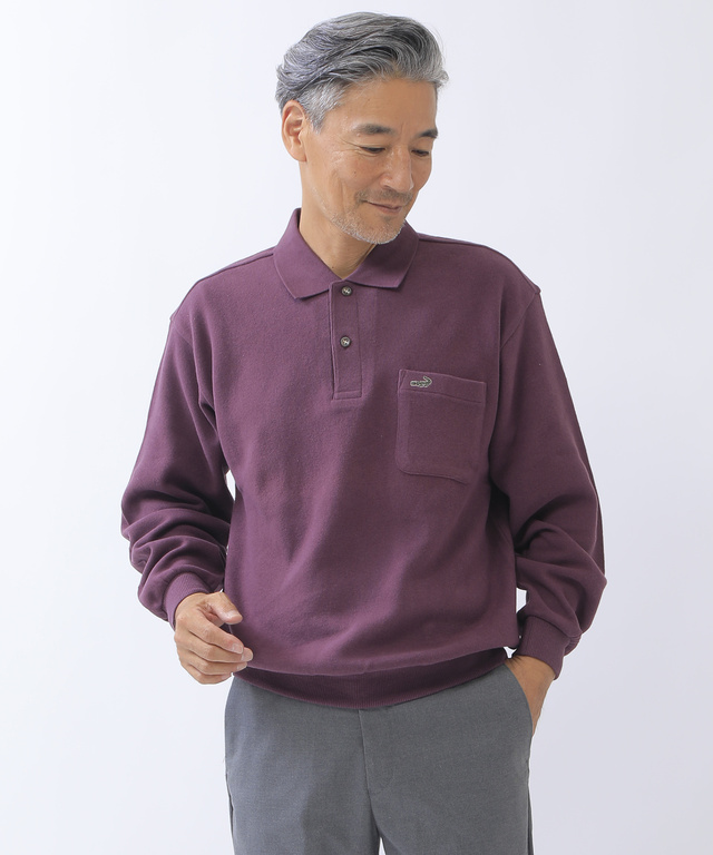 クロコダイル 起毛ポロシャツ【定番商品】