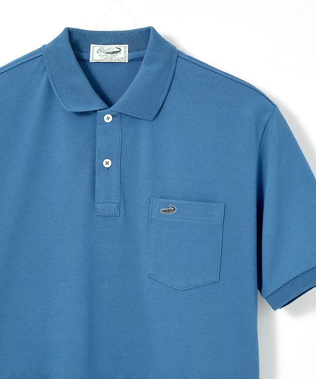 【ベストセラー】鹿の子 ワンポイント 半袖ポロシャツ【日本製】