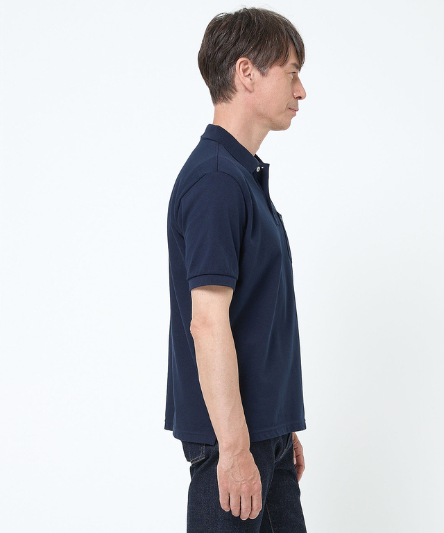 【ベストセラー】鹿の子 ワンポイント 半袖ポロシャツ【日本製】