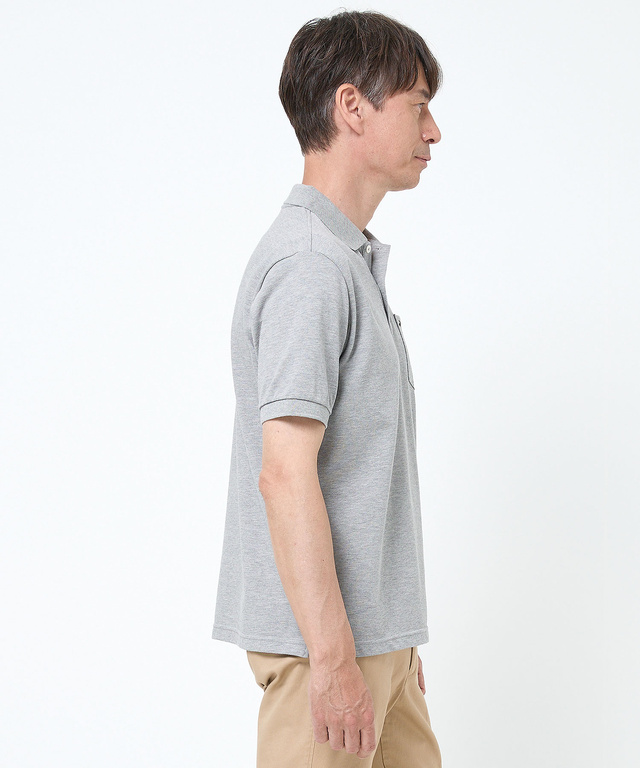 【ベストセラー】鹿の子 ワンポイント 半袖ポロシャツ【日本製】