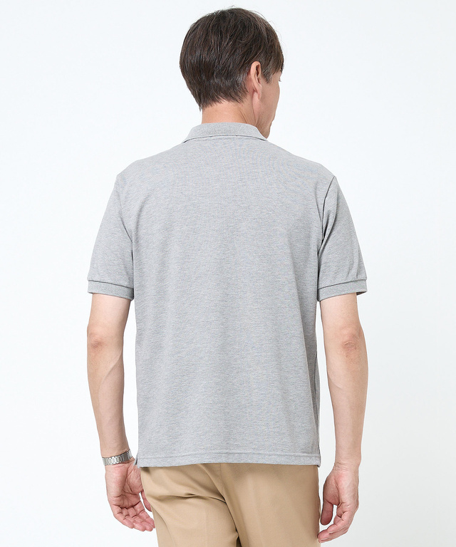 【ベストセラー】鹿の子 ワンポイント 半袖ポロシャツ【日本製】