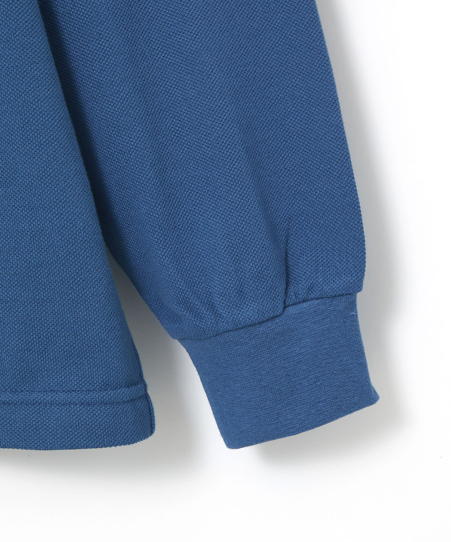 【ベストセラー】鹿の子 ワンポイント 長袖ポロシャツ【日本製】