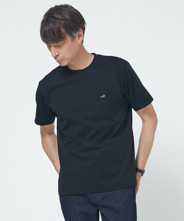 メンズ ポケット付きワンポイントTシャツ【TEMP-C】 通販 [1602-08250
