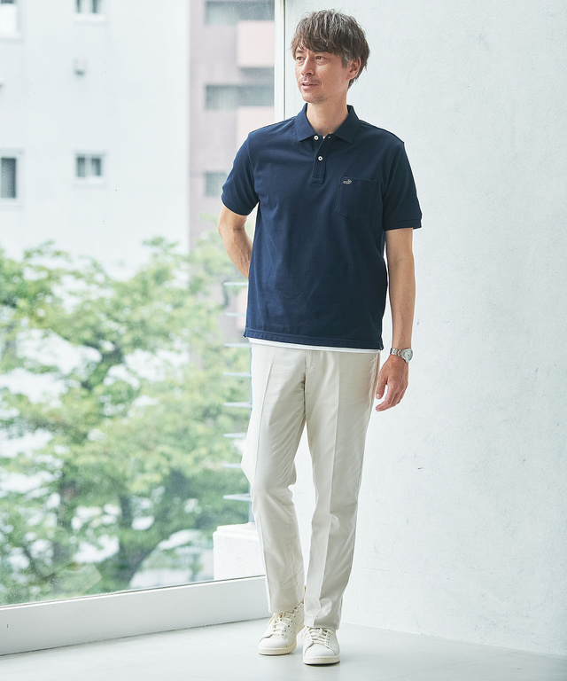 【ベストセラー】ワンポイント半袖ポロシャツ【抗菌】